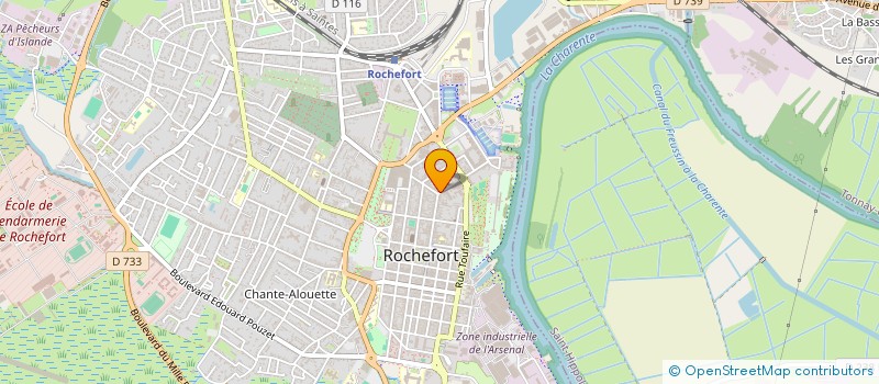 localisation de l'entreprise SCI LE MOULIN DE LA PREE  ROCHEFORT