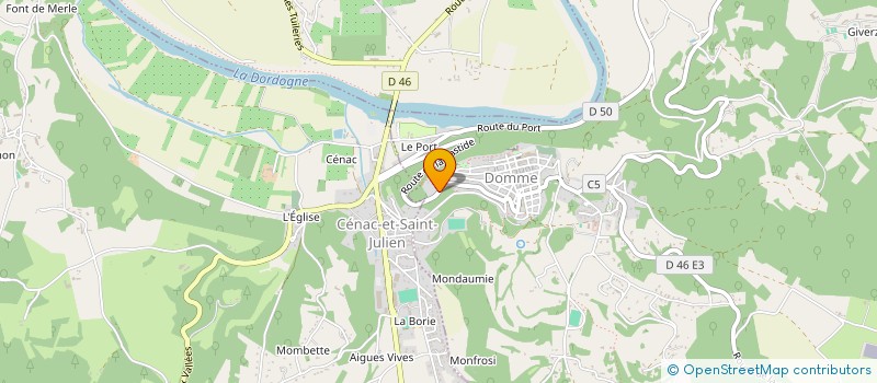 localisation de l'entreprise SCI LE MOULIN DE NOHA  CENAC ET SAINT JULIEN