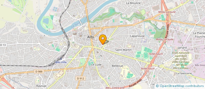 localisation de l'entreprise SCI LE MOULIN DE PARAIRE à ALBI