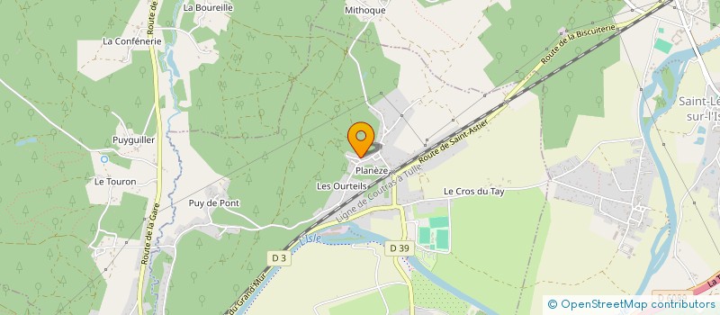 localisation de l'entreprise SCI LE MOULIN DE PLANEZE  NEUVIC