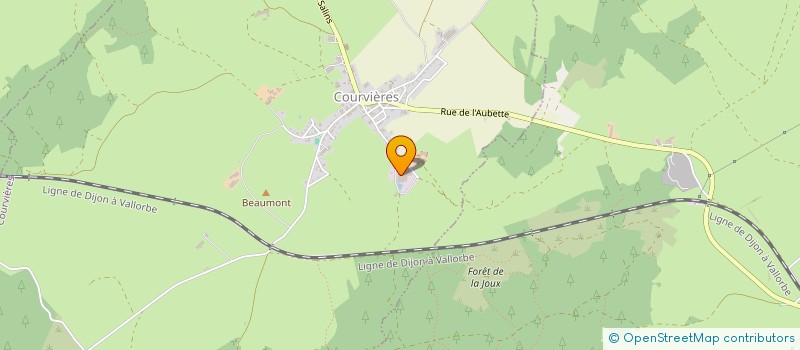 localisation de l'entreprise SCI LE MOULIN DE PLUVET  COURVIERES