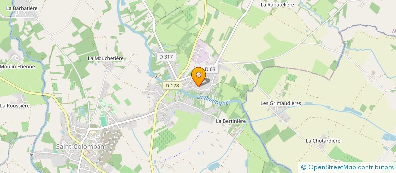 localisation de l'entreprise SCI LE MOULIN DE PONT JAMES  SAINT-COLOMBAN