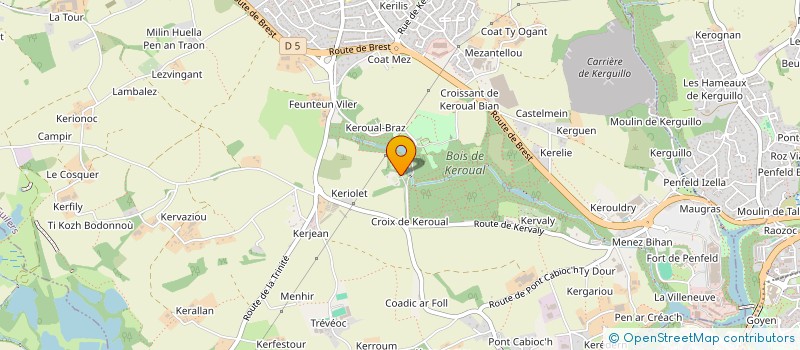 localisation de l'entreprise SCI LE MOULIN DE TRAON LEZ  BOHARS