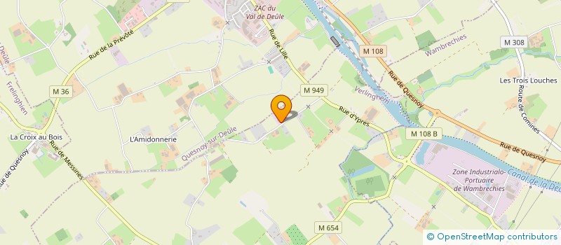 localisation de l'entreprise SCI LE MOULIN DELEPIERRE  VERLINGHEM