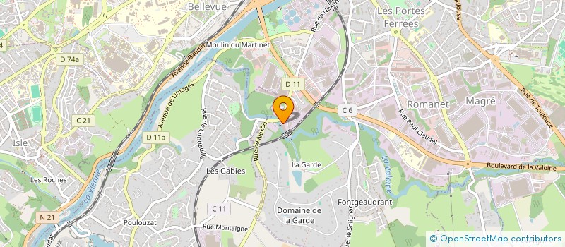 localisation de l'entreprise SCI LE MOULIN DES CENDRILLES à LIMOGES