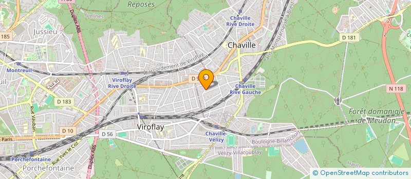 localisation de l'entreprise SCI LE MOULIN DES LOUPS à CHAVILLE