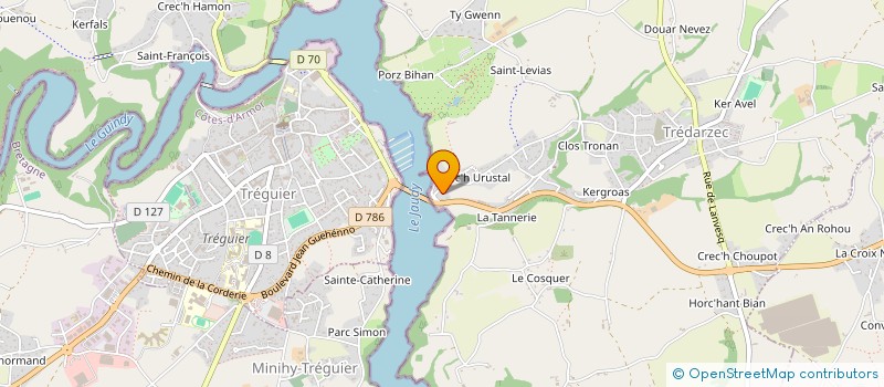 localisation de l'entreprise SCI LE MOULIN DES LOUPS  TREDARZEC