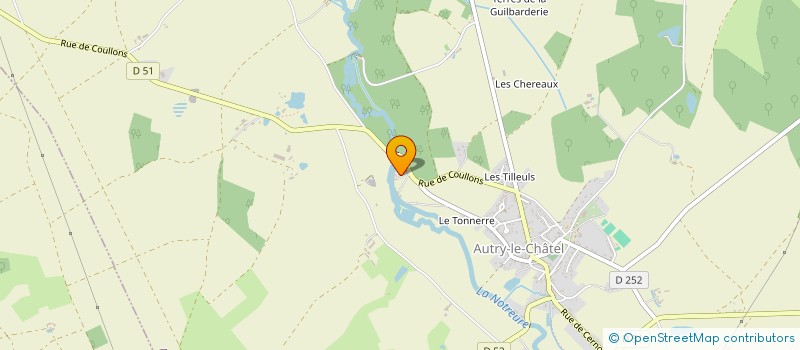localisation de l'entreprise SCI LE MOULIN DES PLANCHES à AUTRY-LE-CHATEL