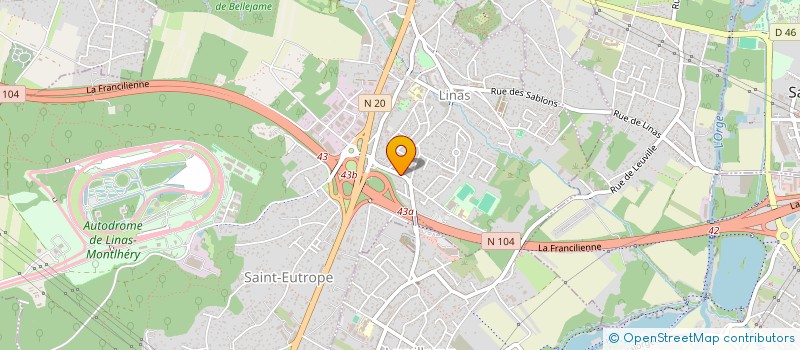 localisation de l'entreprise SCI LE MOULIN DES PRES à LINAS