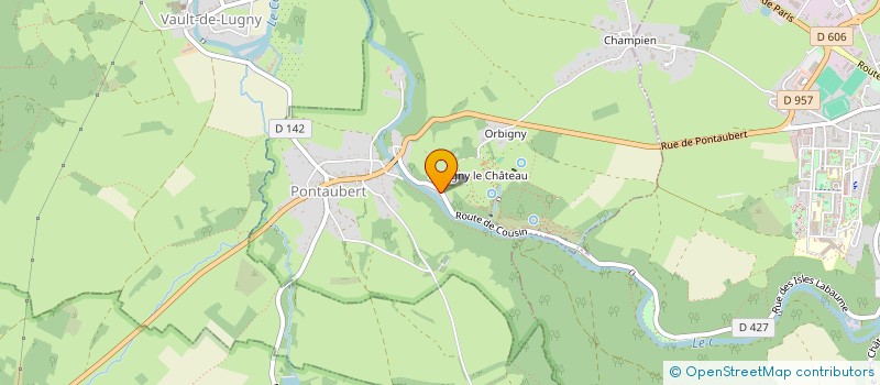 localisation de l'entreprise SCI LE MOULIN DES TEMPLIERS  PONTAUBERT