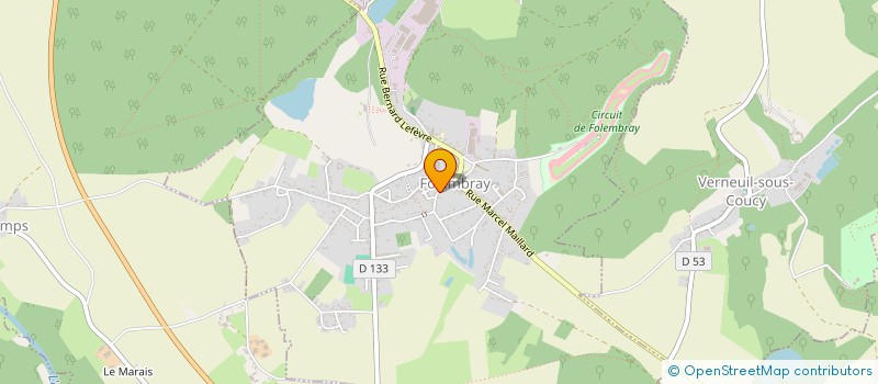 localisation de l'entreprise SCI LE MOULIN DORE  FOLEMBRAY