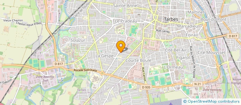 localisation de l'entreprise SCI  LE MOULIN DU PARC  TARBES