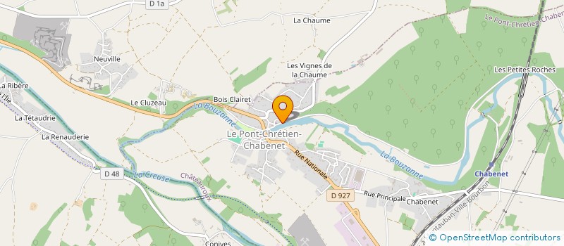 localisation de l'entreprise SCI LE MOULIN DU PONT à LE PONT-CHRETIEN-CHABENET