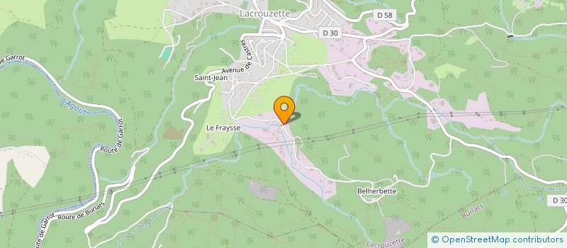 localisation de l'entreprise SCI LE MOULIN DU PRADEL  LACROUZETTE