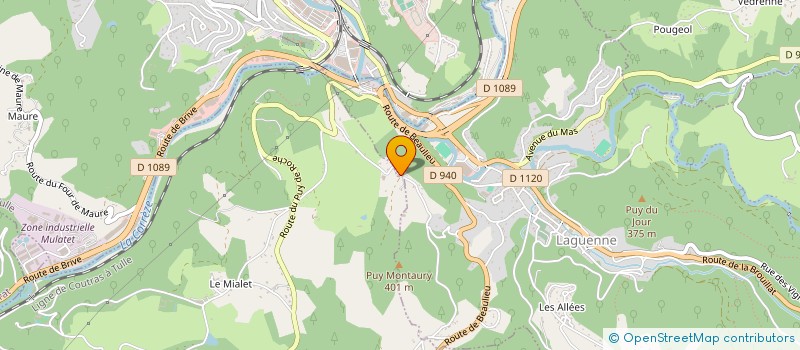 localisation de l'entreprise SCI LE MOULIN DU RADEL à LAGUENNE-SUR-AVALOUZE