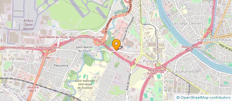 localisation de l'entreprise SCI LE MOULIN DU TOUCH à TOULOUSE