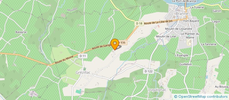 localisation de l'entreprise SCI LE MOULIN GAMBETTA  GREZILLAC
