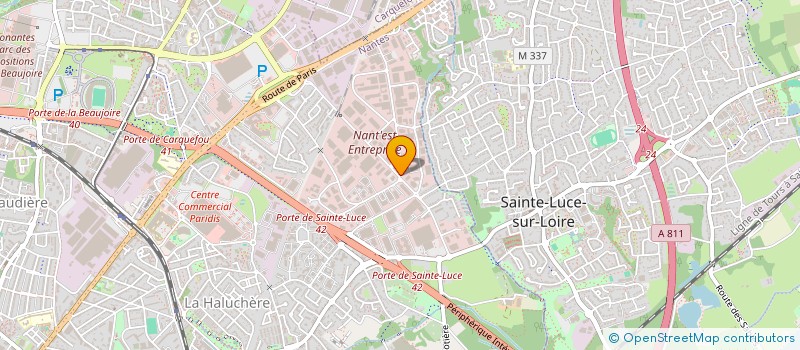 localisation de l'entreprise SCI LE MOULIN GOURDON  NANTES