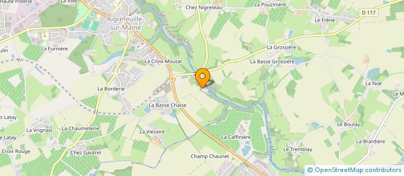 localisation de l'entreprise SCI LE MOULIN GUIDREAU  AIGREFEUILLE-SUR-MAINE