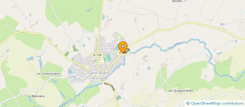 localisation de l'entreprise SCI LE MOULIN II  SAINT-AUBIN-LE-CLOUD