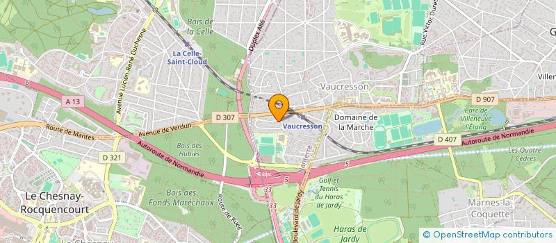 localisation de l'entreprise SCI LE MOULIN JAUNE DAGUIALDO à VAUCRESSON