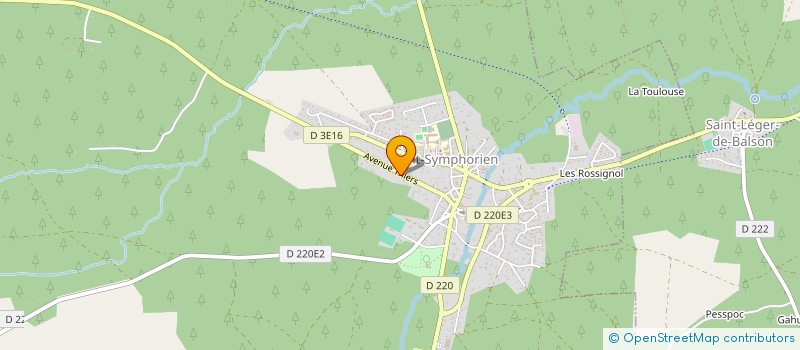 localisation de l'entreprise SCI LE MOULIN PAROUPIAN  SAINT-SYMPHORIEN