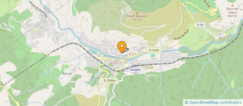 localisation de l'entreprise SCI LE MOULIN ROMAN  SOSPEL