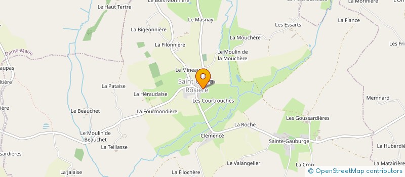 localisation de l'entreprise SCI LE MOULIN SOUEF à SAINT-CYR-LA-ROSIERE