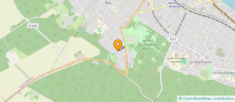 localisation de l'entreprise SCI LE MOULIN VERT  VERNON