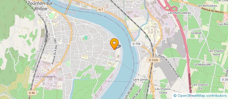 localisation de l'entreprise SCI LE MOURAYER à TOURNON-SUR-RHONE