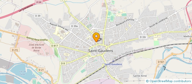 localisation de l'entreprise SCI  LE MOURET  SAINT-GAUDENS