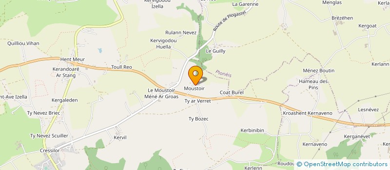 localisation de l'entreprise SCI LE MOUSTOIR  PLOGASTEL-SAINT-GERMAIN