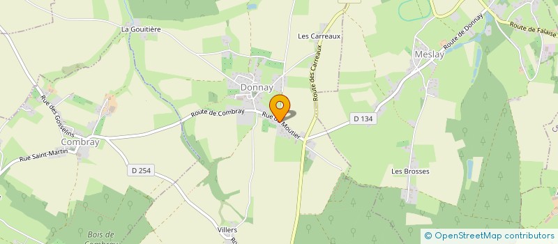 localisation de l'entreprise SCI LE MOUTIER  DONNAY