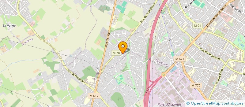 localisation de l'entreprise SCI LE MOVIART à RONCQ