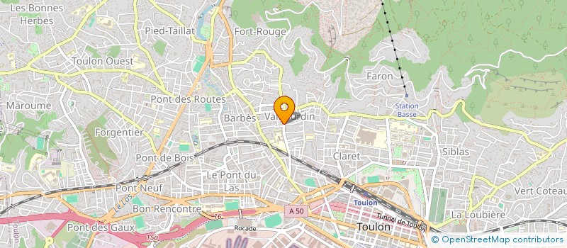 localisation de l'entreprise SCI LE MOZART  TOULON