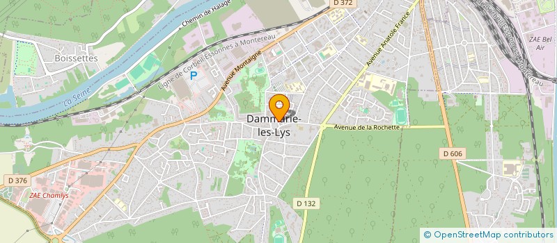 localisation de l'entreprise SCI LE MOZART à DAMMARIE-LES-LYS