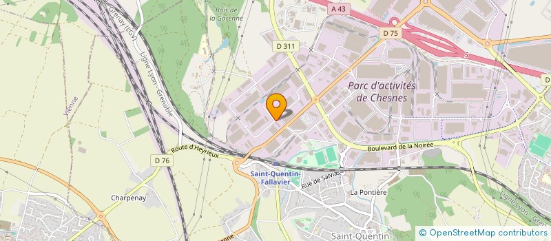 localisation de l'entreprise SCI LE MUPITO  SAINT-QUENTIN-FALLAVIER