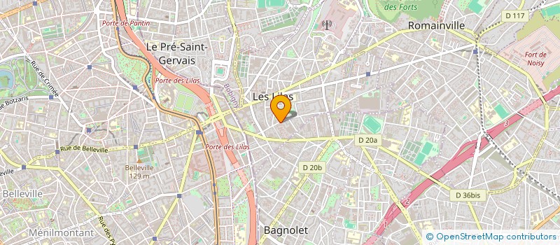 localisation de l'entreprise SCI LE MUR DEVIENT UN PRETEXTE à LES LILAS