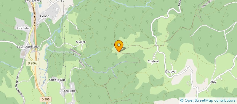 localisation de l'entreprise SCI LE MURAT  LACHAUX