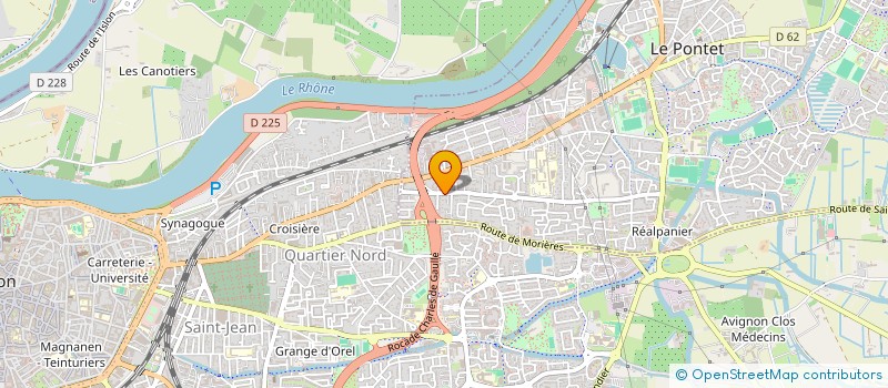 localisation de l'entreprise SCI LE MURIER  LE PONTET