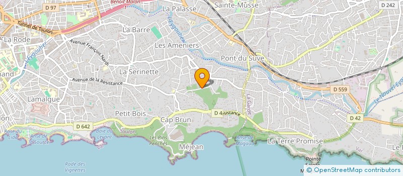 localisation de l'entreprise SCI LE MURIER  TOULON