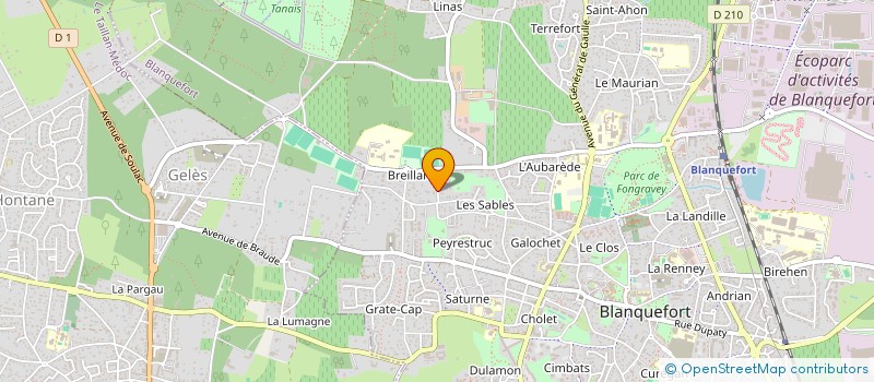 localisation de l'entreprise SCI LE MURIER à BLANQUEFORT