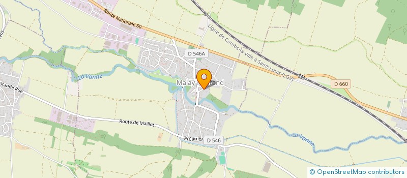 localisation de l'entreprise SCI LE MUSIGNY à MALAY-LE-GRAND