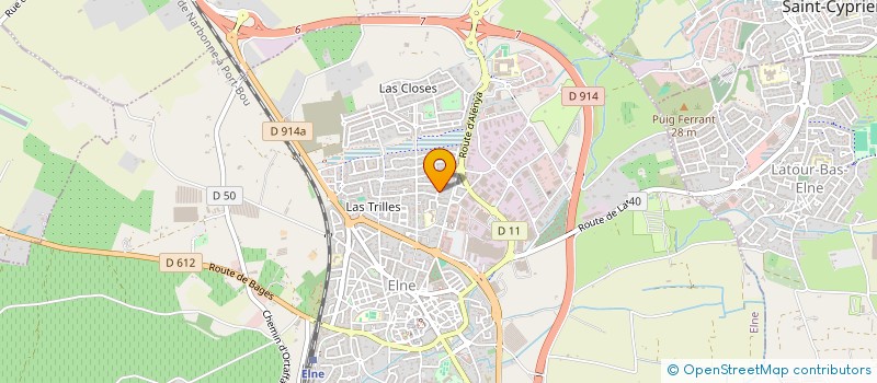 localisation de l'entreprise SCI LE N 7 à ELNE