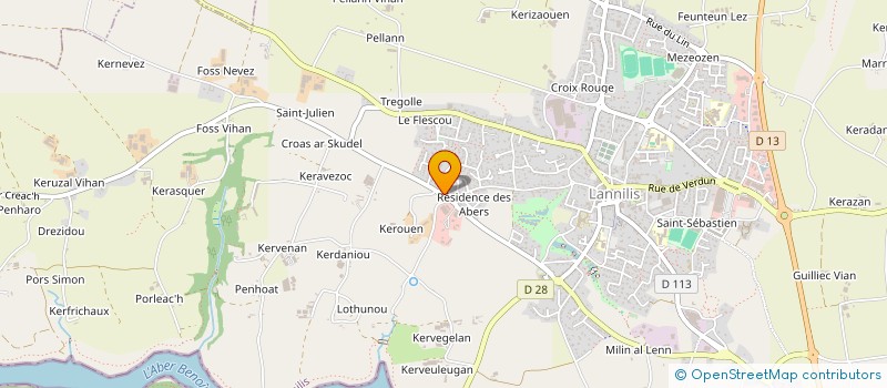 localisation de l'entreprise SCI LE NA VION  LANNILIS