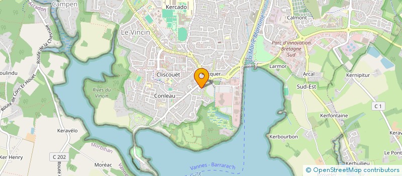 localisation de l'entreprise SCI LE NABEC à VANNES