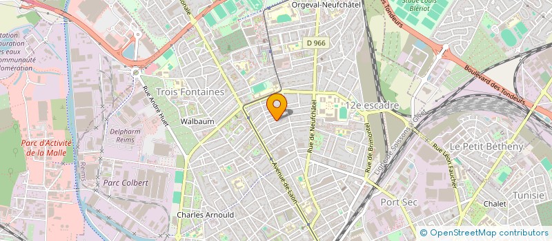 localisation de l'entreprise SCI LE NAIN JAUNE à REIMS