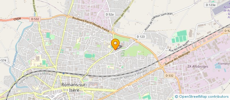 localisation de l'entreprise SCI LE NAN  ROMANS-SUR-ISERE