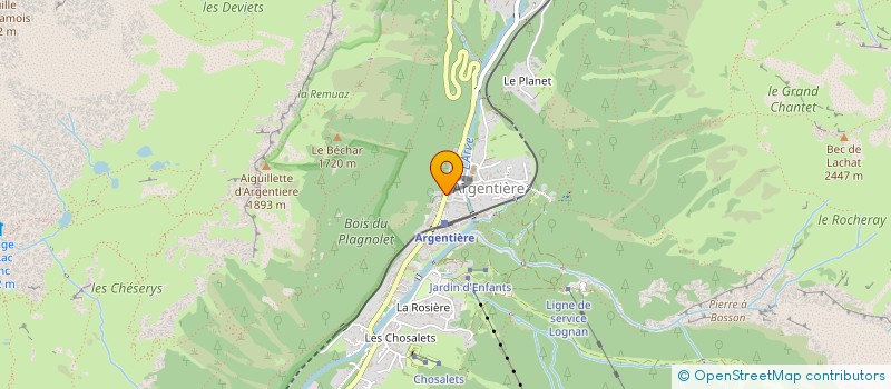 localisation de l'entreprise SCI LE NANCEAU à CHAMONIX-MONT-BLANC