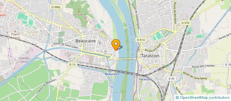 localisation de l'entreprise SCI LE NAPOLEON  BEAUCAIRE